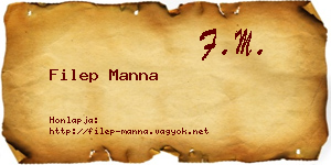 Filep Manna névjegykártya